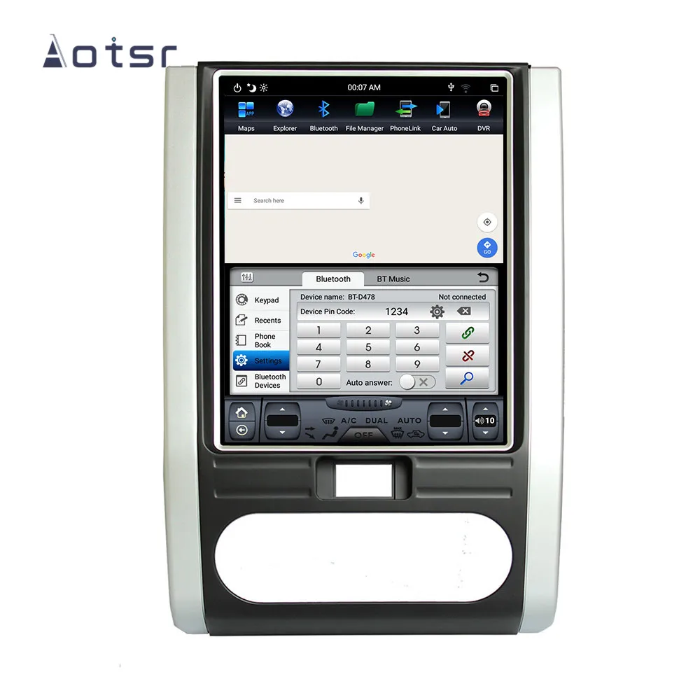 Sale Tesla style Android 8.1 GPS Navigation Car DVD Player For NISSAN X-trail/Qashqai 2005+ Car Auto radio stereo multimedia player 8