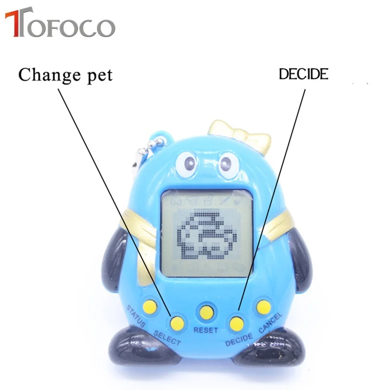 Tofoco 16 Тип старая игра виртуальный Novo электронный Cyber домашних животных машина ребенок мини tamagot образование Игрушечные лошадки для игры