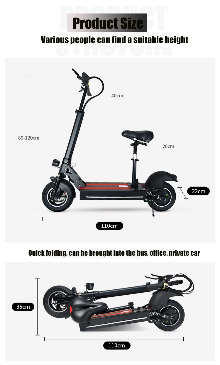 Discount STAR SCOOTER 2019 mini 4 pro waterproof electric scooter powerful version 48V 16AH and Panasonic battery strong power scooters 11