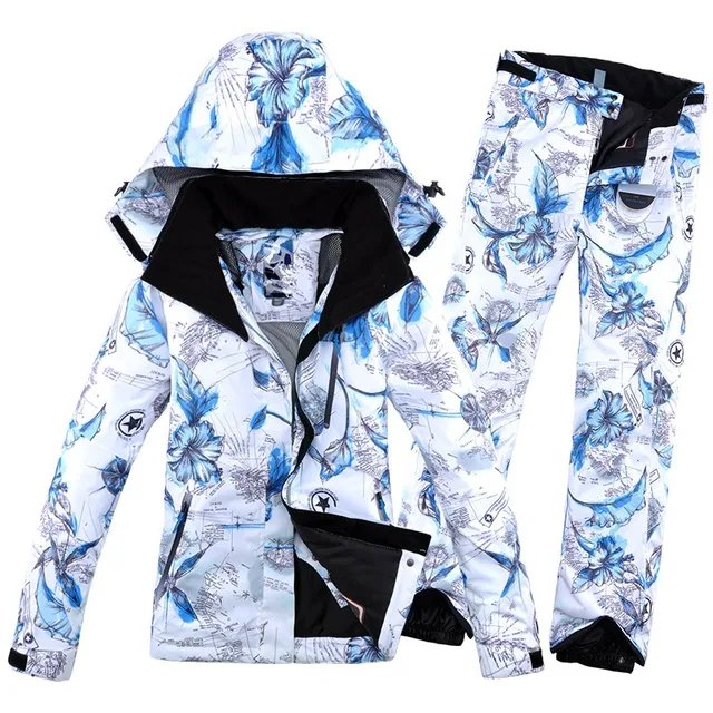 US $75.62 New Thick Warm Ski Suit Women Waterproof Windproof Skiing and Snowboarding Jacket Pants Set Female 