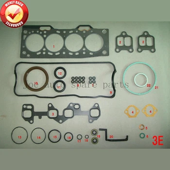 

3E 3EE Engine Full gasket set kit for Toyota Corolla/Tercel/Corsa 1.5L 1456cc 1986 -1990 50125900 04111-11050 04111-11054