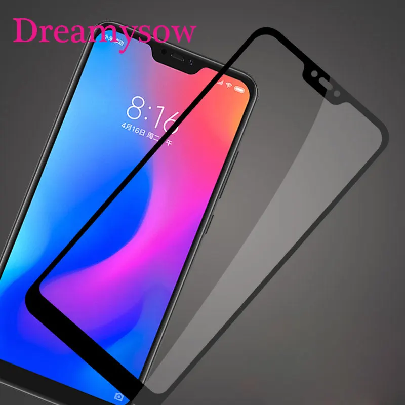 

Dreamysow Full Cover Tempered Glass for Xiaomi Redmi 6 6A 6Pro Note5 Global Note 6 Pro 5 Plus Mi5X Mi8 Lite 6X Screen Protector