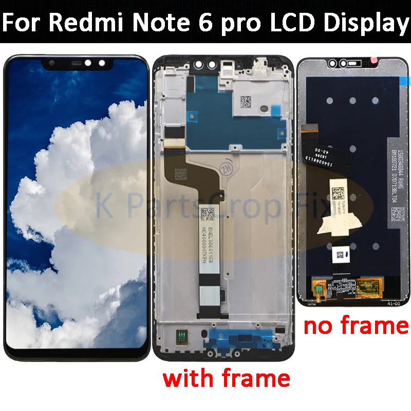 10-сенсорный экран оригинальный ЖК-дисплей + рамка для Xiaomi Redmi Note 6 Pro Замена с