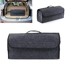 Сумка для хранения на заднем сиденье автомобиля, органайзер для багажника, карманная Сумка-вешалка, складная серая