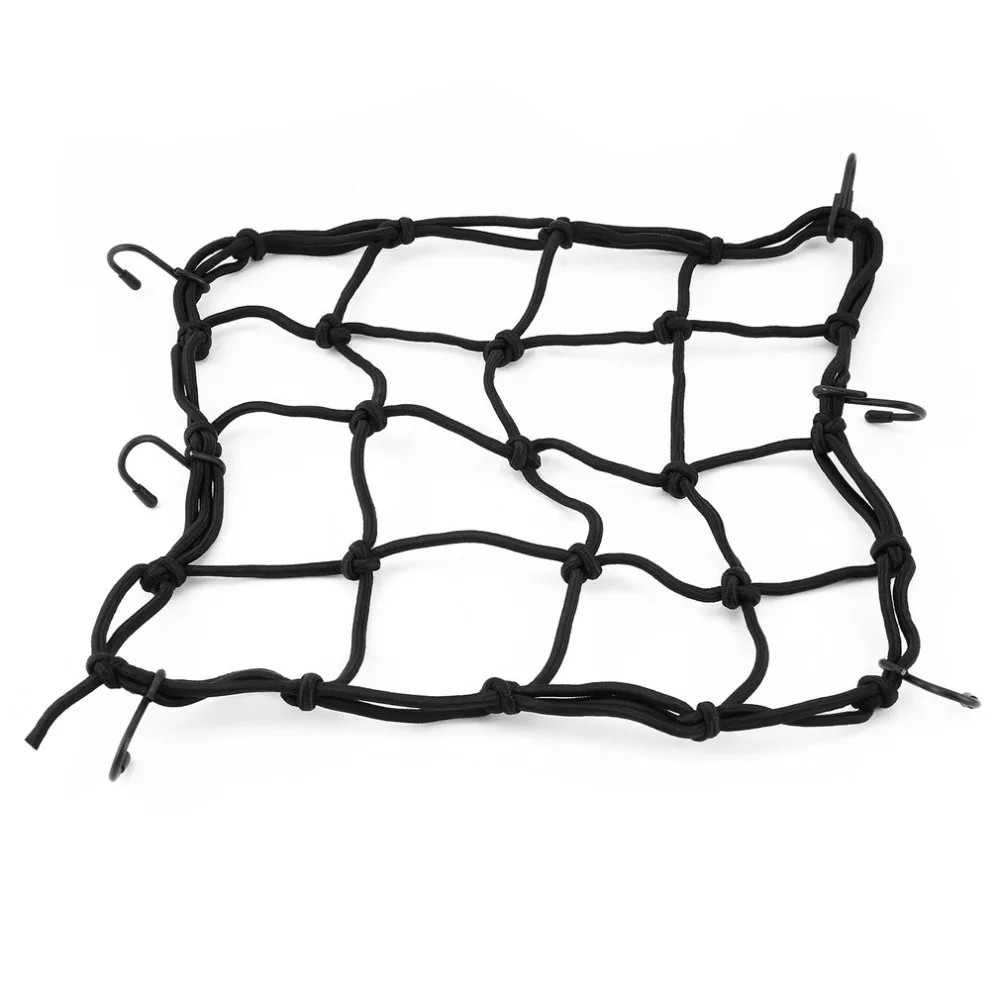 Top 25*25 cm Motorcycle Bicycle Cargo Net Luggage Rope Rubber Mesh Fixed Helmet Sundries Elastic Net Strong Elasticity 4