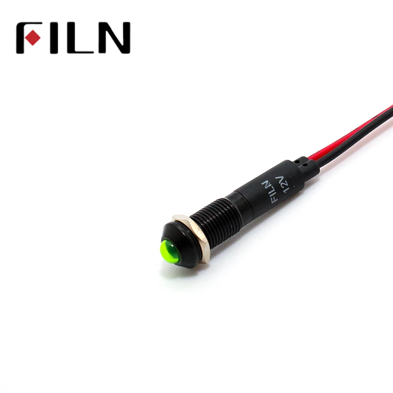 8mm 12v led indicator light