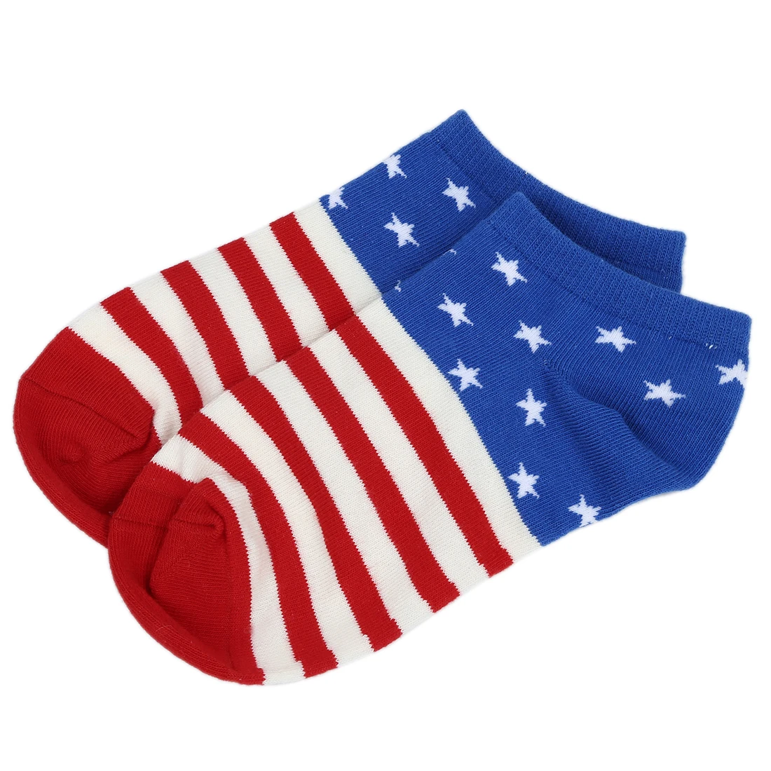 Pair of Fashion USA Flag Star Stripe Pattern Socks For Menin Men's Socks from Underwear