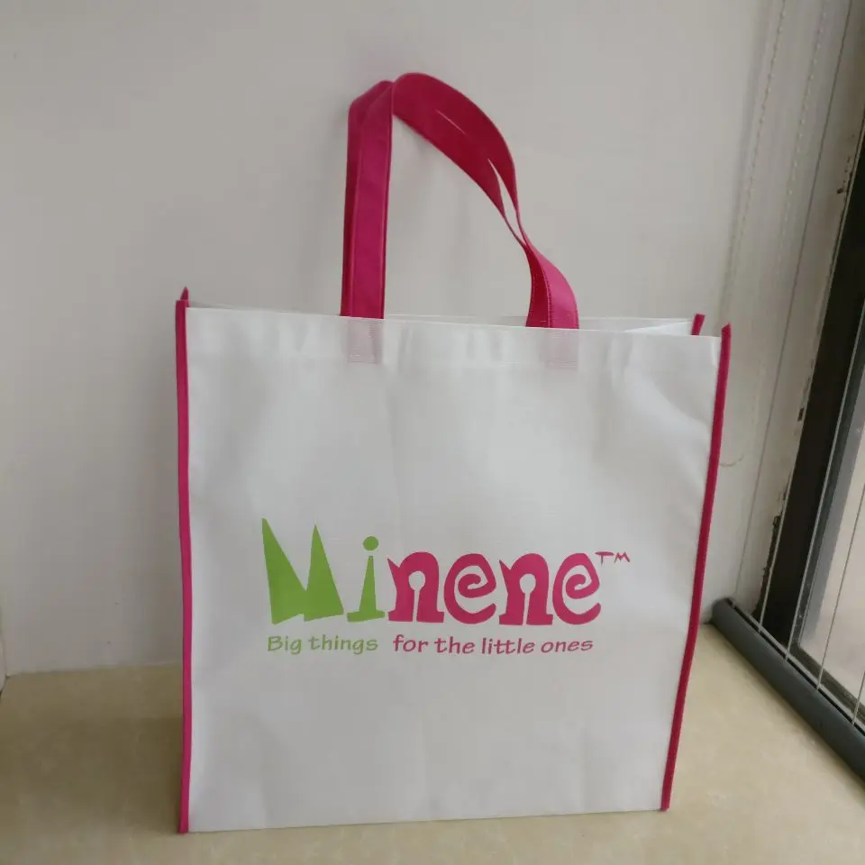 500pcs/lot Custom Reusable Recycle Eco-friendly Grocery Supermarket Shopping Mall Carrier Non Woven Bags