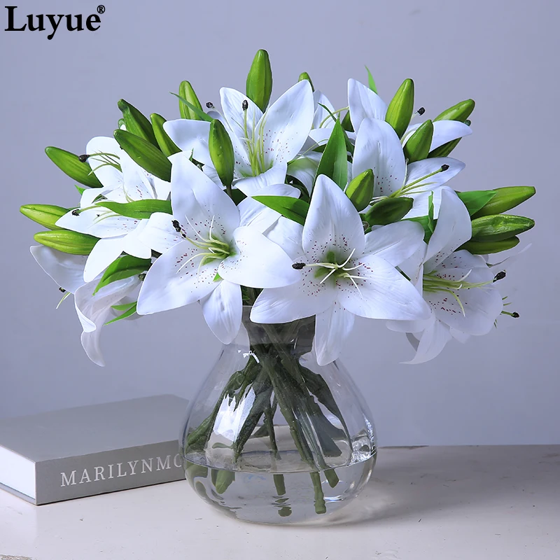 Luyue 11 шт. искусственные цветы для украшения свадьбы реалистичные цветочные