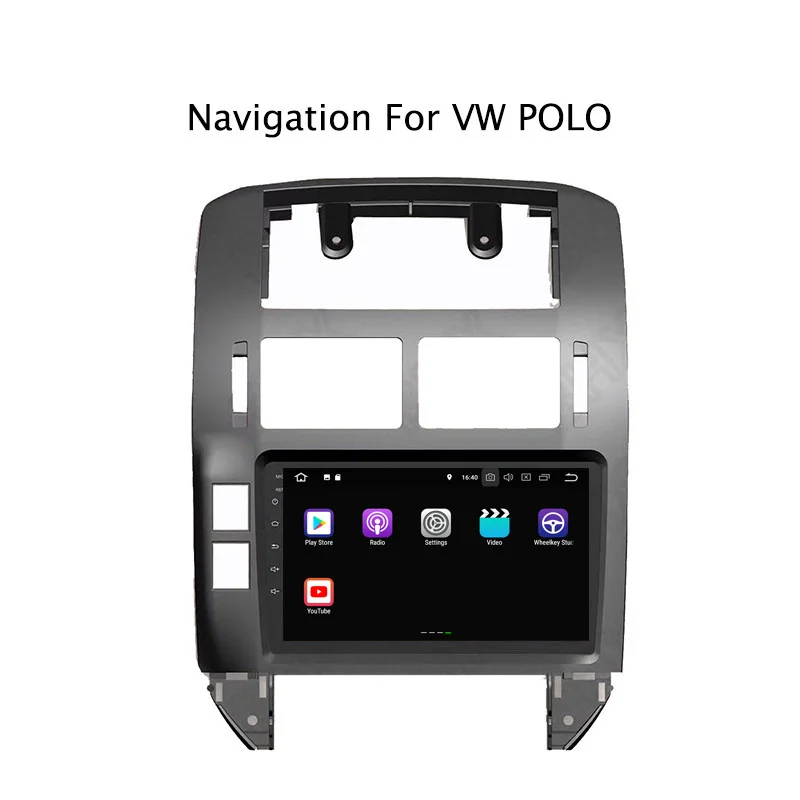 Flash Deal 9Inch PX30 Android 9.0 Car DVD Multimedia Player For VW Polo 2004-2010 GPS Navigation Radio Stereo Audio 2