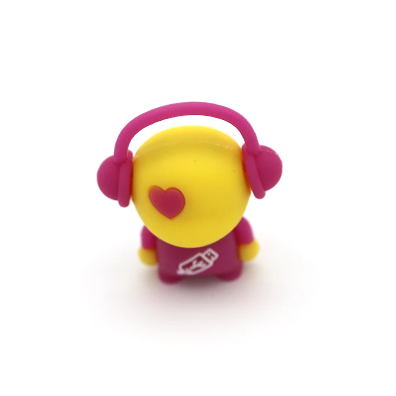 Hot Sale Real Capacity Usb Flash Drive  4G 8GB 16GB 32GB 64GB Pen Drive Robot Memoria Usb Pendrive Cartoon Music man fun gift