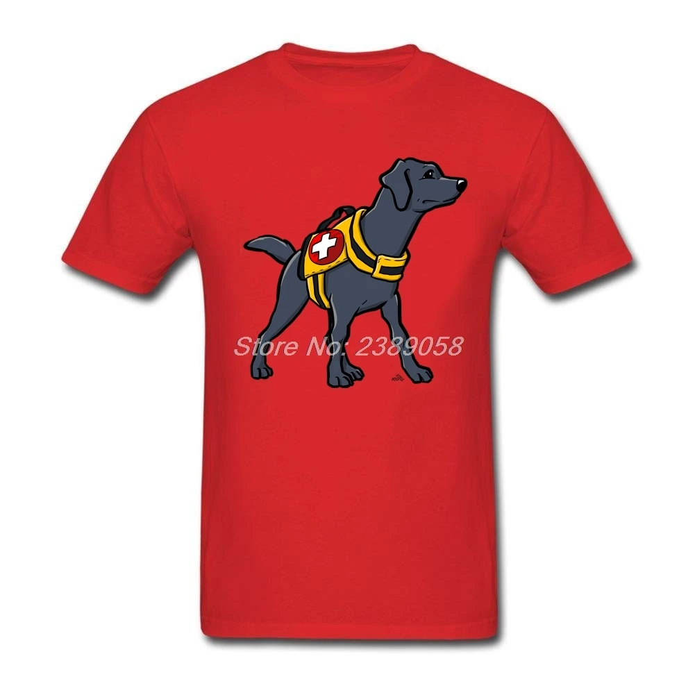 Man Men Labrador Rescue Dog T shirt Custom Short Sleeve Boyfriend's Tee