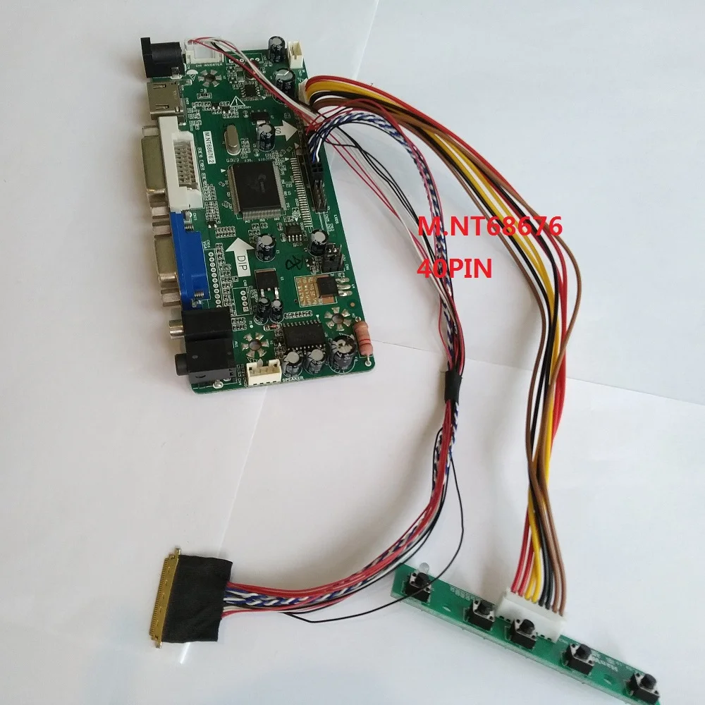 

Kit For HSD173PUW1-A00 Panel Screen Controller board DVI Audio LCD LED DIY 2019 Driver LVDS 40pin 1920X1080 VGA HDMI 17.3