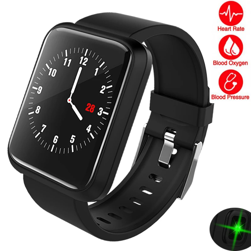 

Smart Watch Men Women Fitness Heart Rate Monitor Pedometer Bluetooth Large Screen Touch Intelligent Sport Watch For Running Man