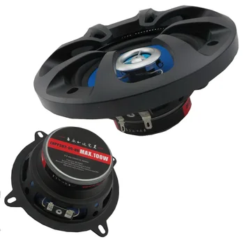 

2pcs 5 Inch Audio Speakers Speaker Blue car stereo coaxial speaker High quality 100 Watts Two Coaxial Car 5" 2-way
