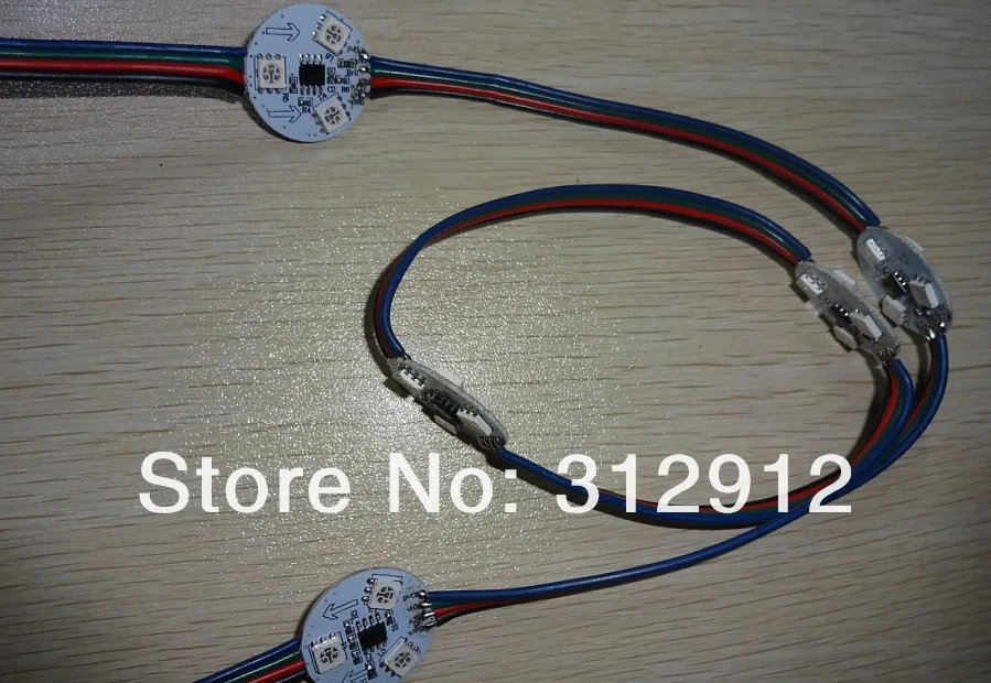 40 шт. DC12V WS2811 цифровой печатной платы, не водонепроницаемый; 6 шт. 5050 SMD RGB LED; двойной размер; 25 мм диаметр