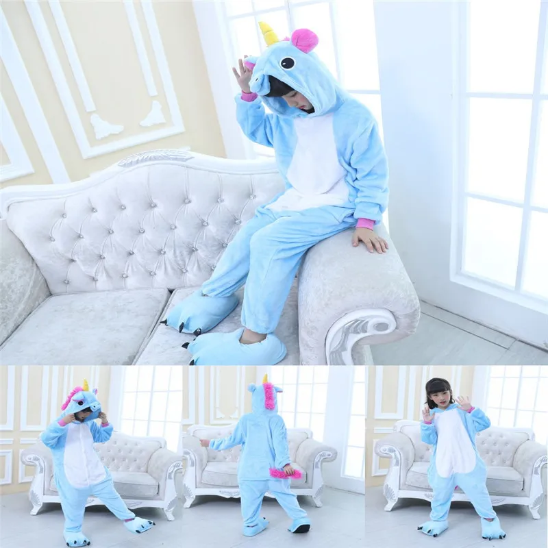 boys girls clothes winter unicorn pajamas kids new years eve clothes kids unicornio flannel panda unicorn 2-10 years old licorne