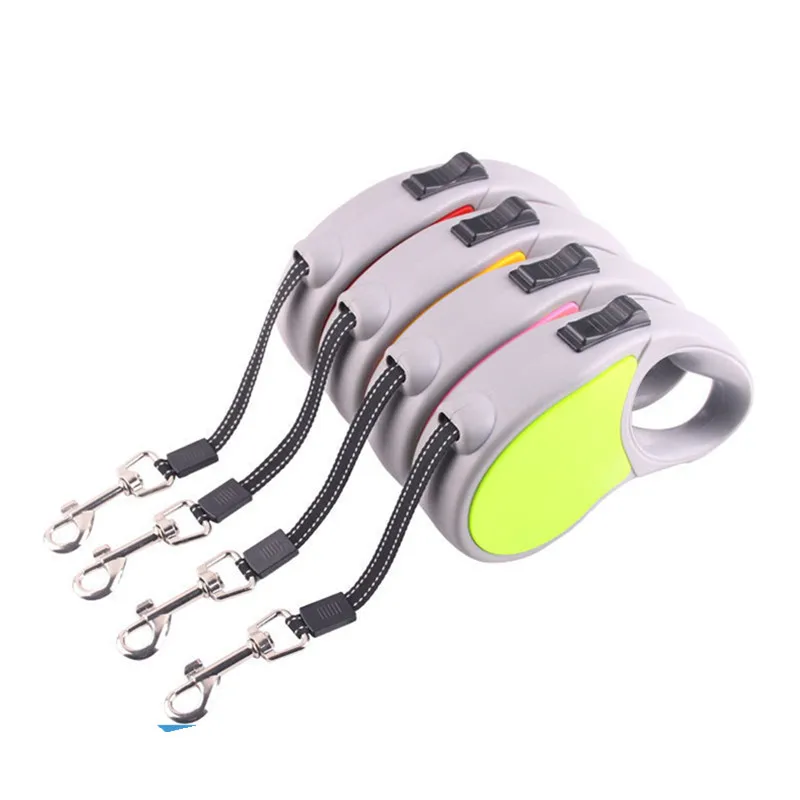 Tangle-Free Heavy Duty Retractable Dog Leash with Anti-Slip HandlStrong Nylon Tape One-Handed Harnesses Collars Outdoor MayO3 (7)