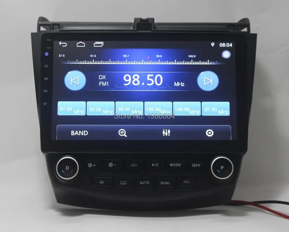 Sale Nedehe Android 8.1 Quad core 10.1 inch for Honda accord 2003 2004 2005-2007 car radio dvd gps navigation steering wheel control 6