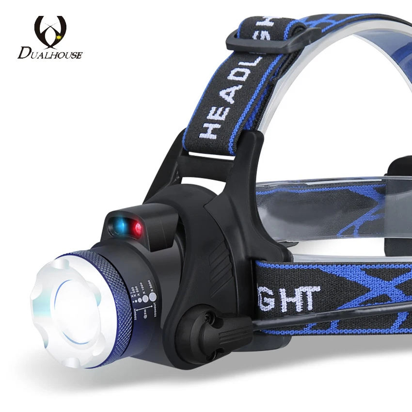 Fashion USB Led Headlamp Headlight 18650 Rechargeable Battery