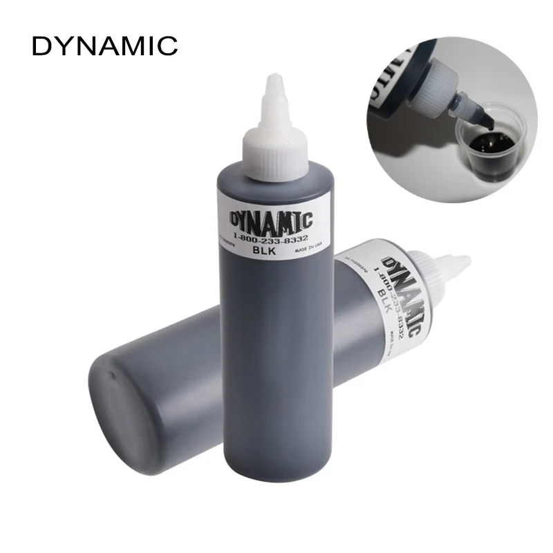 

Professional 1 Bottle DYNAMIC Tattoo Ink BLACK for Lining and Shading Newest Tribal Liner Shader Pigment Newest 250ML