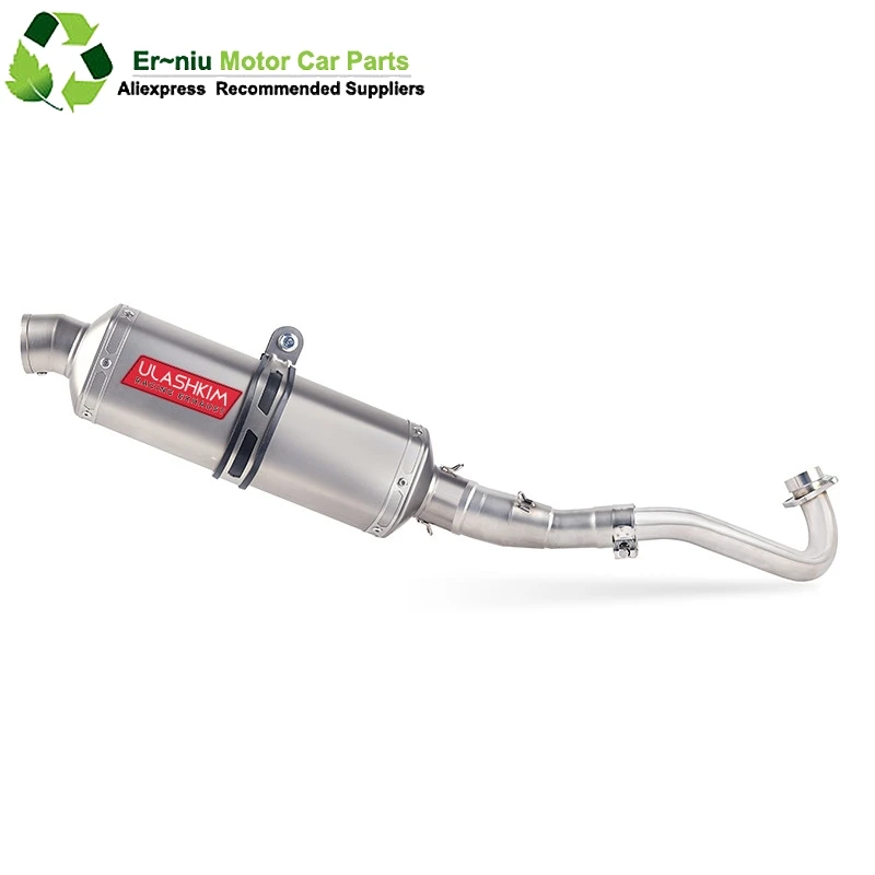 

Carbon Fiber Exhaust Muffler Escape And Middle Link Pipe Full System Slip On For yamaha XMAX300 X MAX300 XMAX300 2017-2018