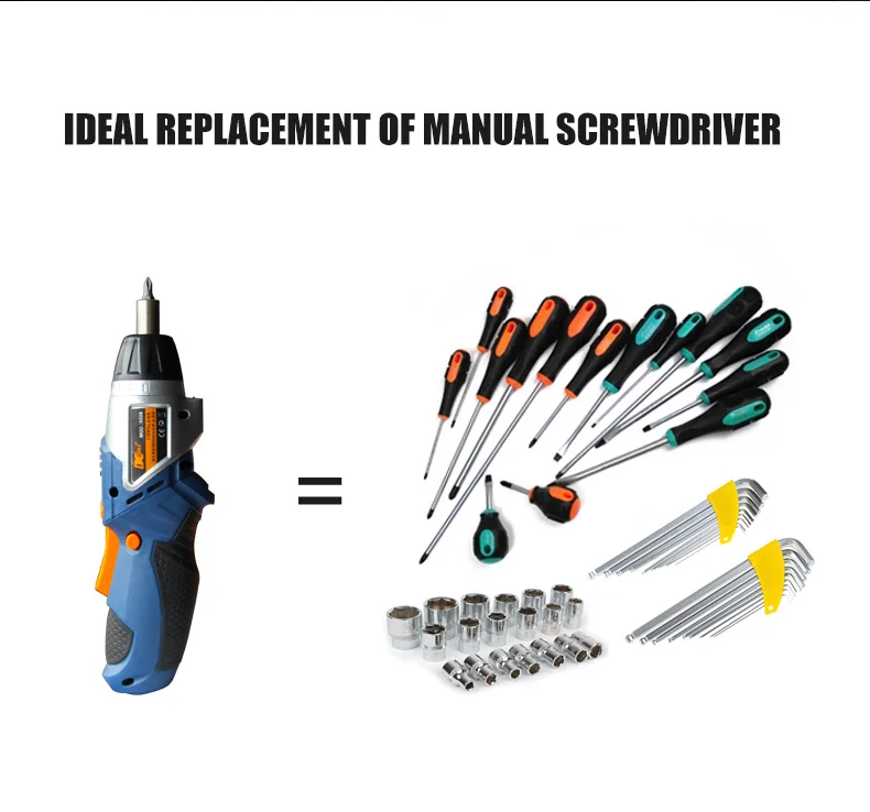 4,8 В Беспроводная электрическая отвертка перезаряжаемая отвертка с поворотной ручкой с гибким валом 46 шт. аксессуары S028