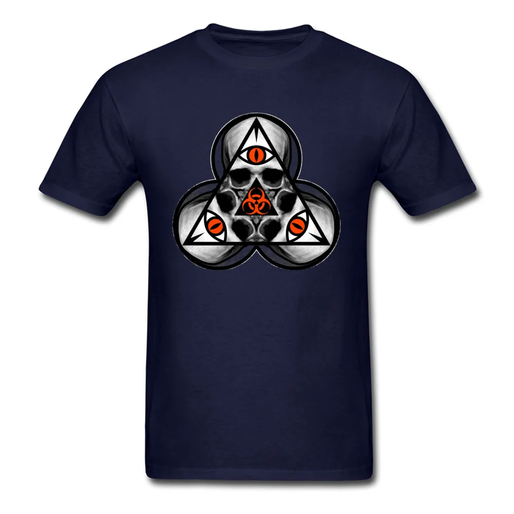 Biohazard TriSkull_navy