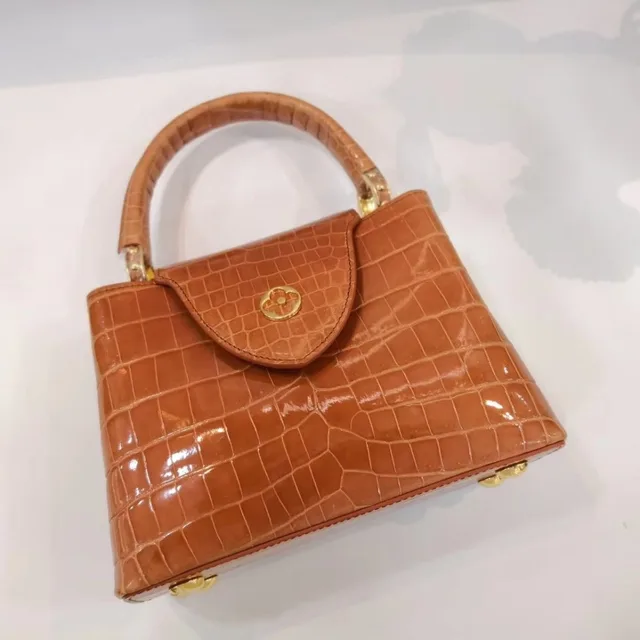 Lgloiv Top Quality Real Crocodile Skin Bags Capucines Bb Women Lgloiv Top Quality Real Crocodile Skin Bags Capucines Bb Women Female Crossbody Bag Brand Luaxury Handbags