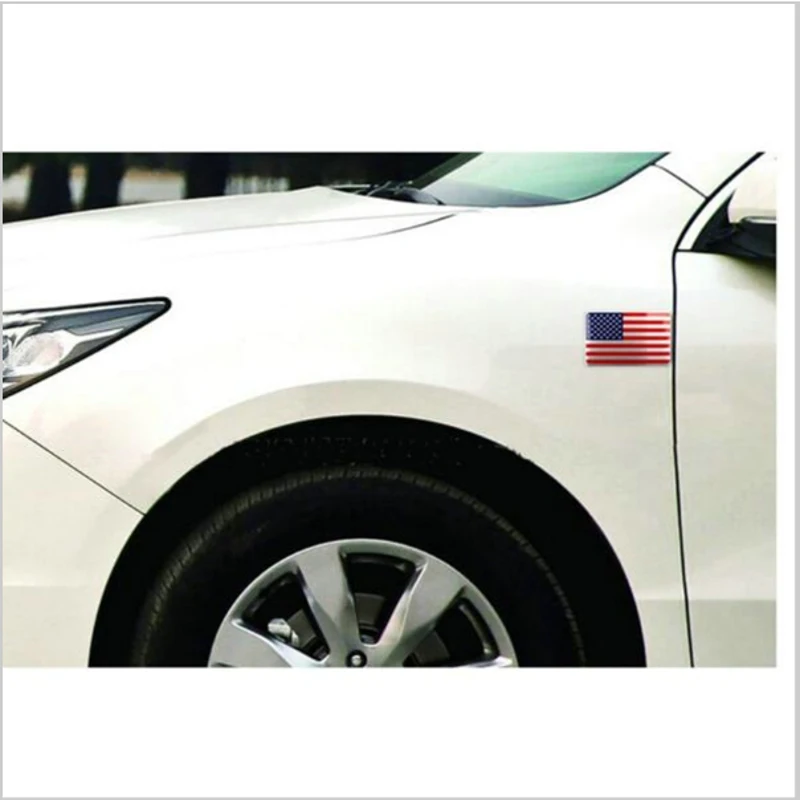 2018 New 3D Metal USA United States American Flag Map Pattern Decal Emblem Car truck auto US flag emblem sticker | Автомобили и