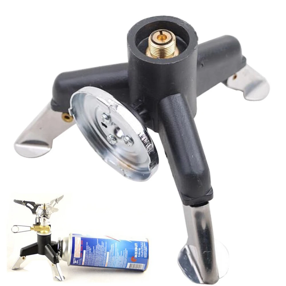 Outdoor Camping Gas Stove Adapter Three Leg Transfer Head Adaptor for