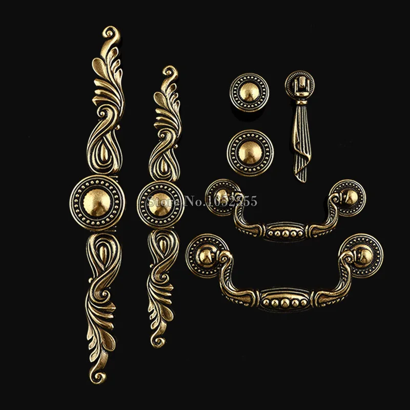 Retro Vintage 1PCS European Antique Kitchen Cabinet Door Handles Cupboard Wardrobe Drawer Cabinets Pulls Handles and Knobs Retro Vintage 1PCS European Antique Kitchen Cabinet Door Handles Cupboard Wardrobe Drawer Cabinets Pulls Handles and Knobs