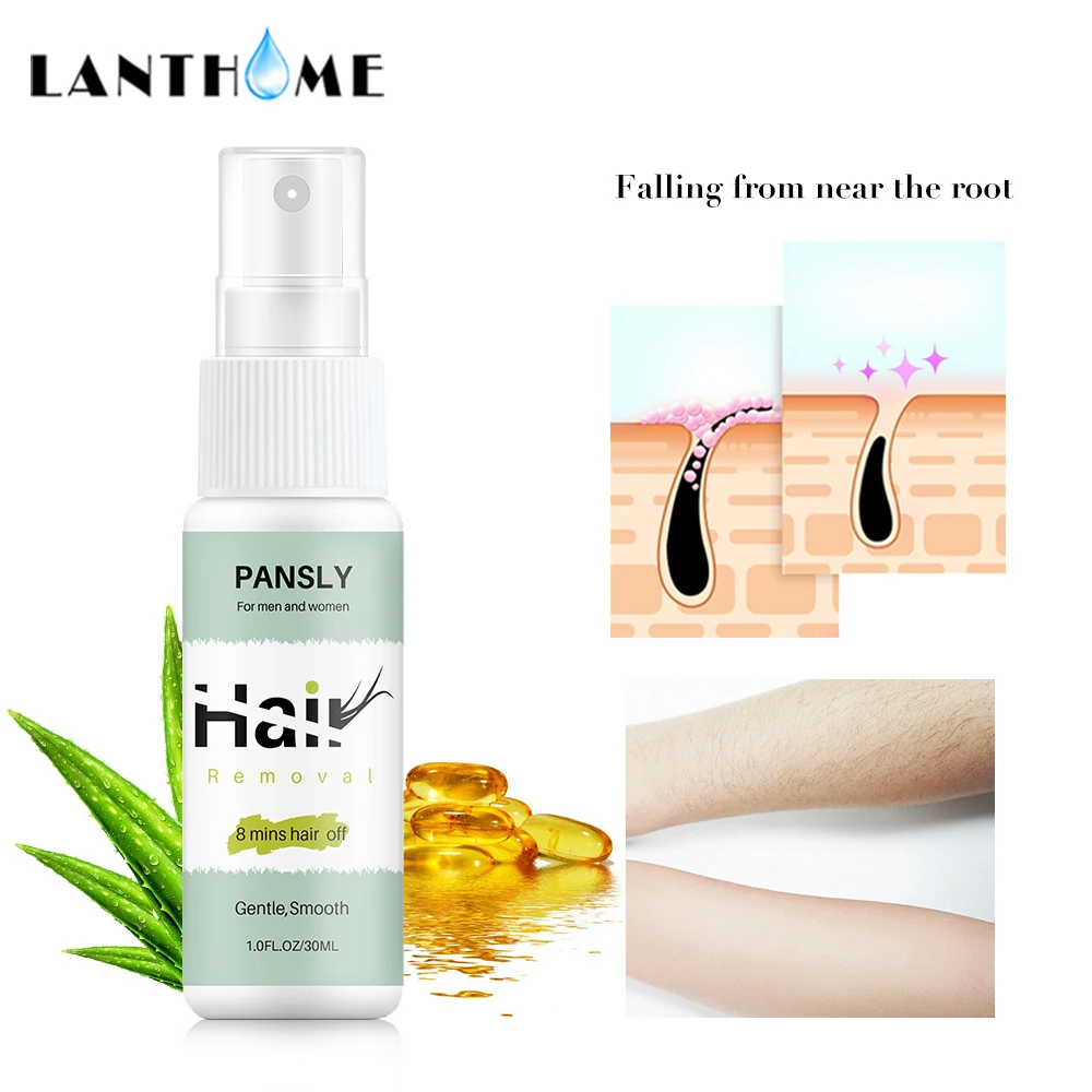 

Pansly Painless Smooth Body Hair Removal Spray Depilatory Cream 8 Mins Face Arm Chest Private Part Body Hair Removal Liquid