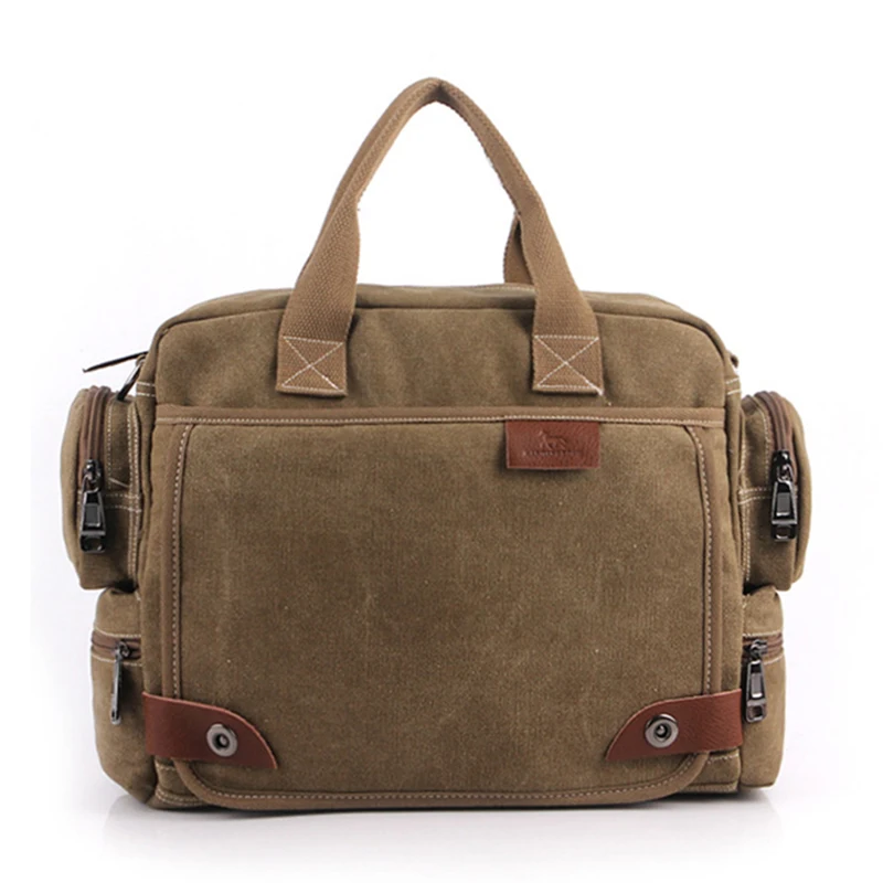 Винтажный холщовый портфель для мужчин, сумки для путешествий, сумки-мессенджеры, фирменный дизайн, сумка для ноутбука