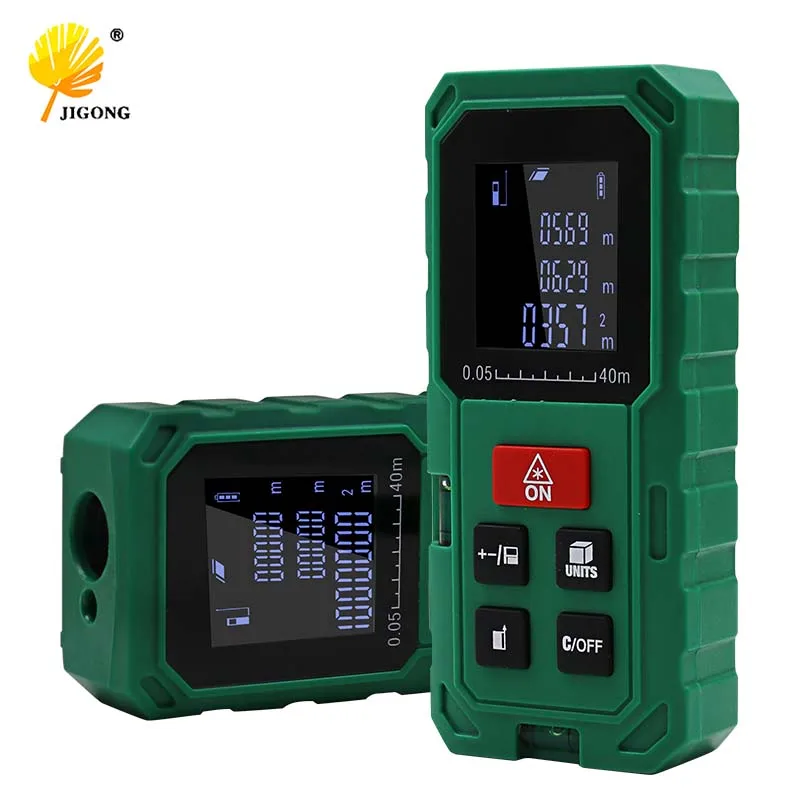 

green 40M 60M 80M 100M Optical Laser Range finder Handheld area volume measure telemetre