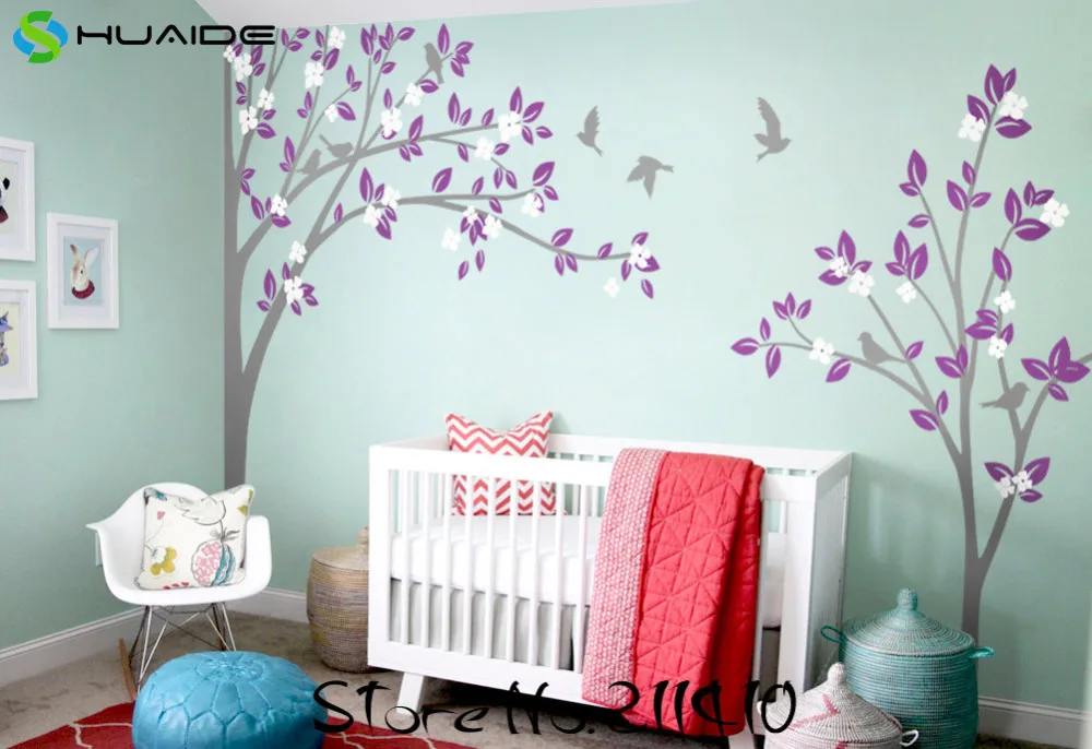 Custom Color Large Tree Wall Stickers For Kids Room Baby Nursery Vinyl Diy Art Decal Jw200a Custom Color Large Tree Wall Stickers For Kids Room Baby Nursery Vinyl Diy Art Decal Jw200a