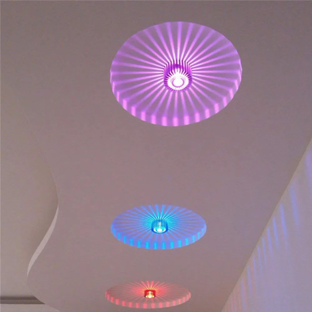 Arandela para Casa Elétrico da Lâmpada Luz de Teto de Parede Girassol Embutida no Tecto Lâmpada Café Ktv Karaoke Bar Deco Iluminação Dispositivo 3 w Led 2 High Quality Luzes e Iluminação