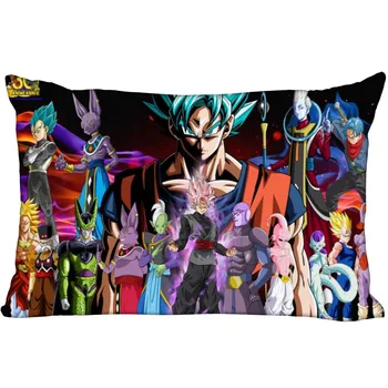 HOT SALE Dragon Ball Pillow Cover Bedroom Home Office Decorative Pillowcase Rectangle Zipper Pillow cases Satin Fabric No Fade 1