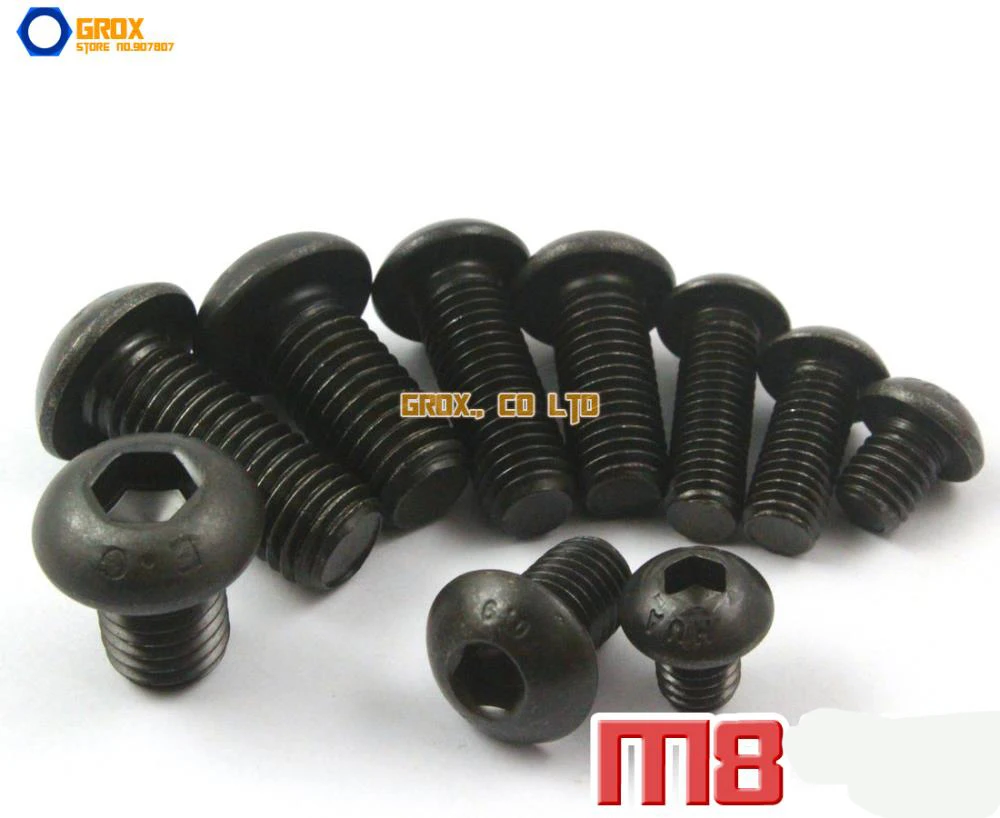 M2X15 XunLiu Grade 10.9 Alloy Steel Button Head Hex Socket Screws 