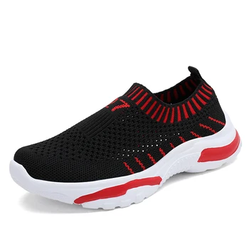 

2019 Spring Summer New Style Kids Sneakers for Boys Walking Shoes Girls Sport Shoes Lightweight Children's Slip On Sock Shoes