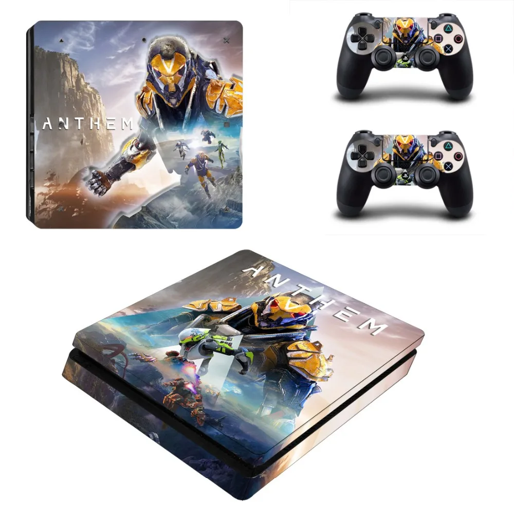 Наклейка s Anthem Skin PS4 тонкая наклейка для sony Play Station 4 Slim консоль и контроллер Dualshock