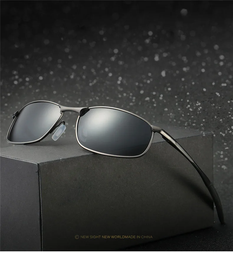 

HDSUNFLY Brand New Polarized Sunglasses Men Fashion Sun Glasses Alloy Frame Travel Driving Male Eyewear Oculos UV400