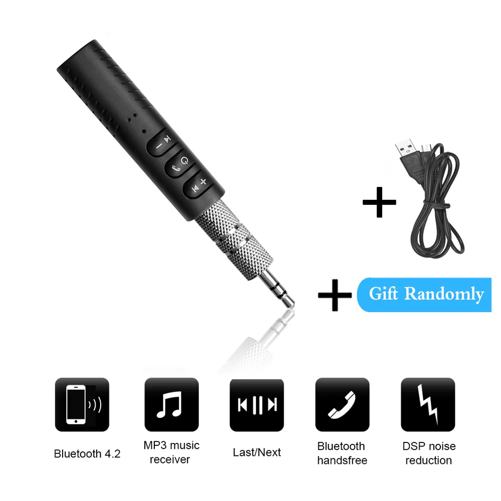 Беспроводной автомобильный Bluetooth Aux аудио музыкальный приемник Tancredy разъем 3 5 мм