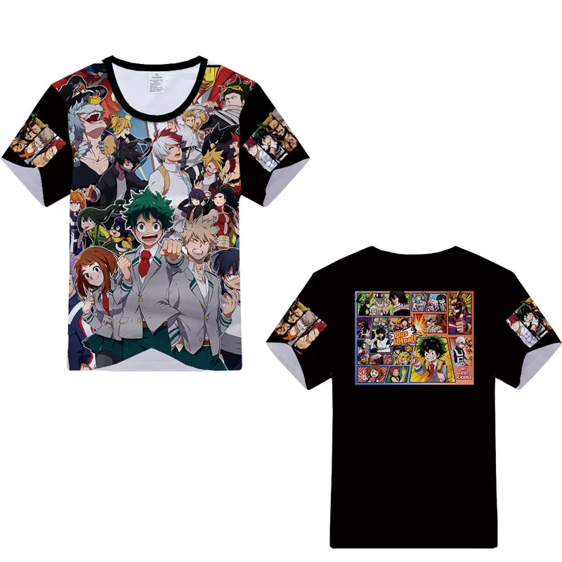 Cosroad Boku No My Hero Academia Cosplay T Shirt Midoriya Izuku All Might Costumes Men and Women Short Sleeve Summer T-shirts 1 (4)