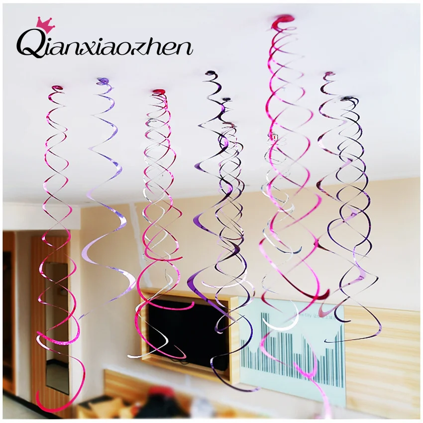 

Qianxiaozhen 6pcs/lot Mirror Surface Ornaments Christmas Decoration For Home Wedding Decoration Party Decoration Kerst Birthday