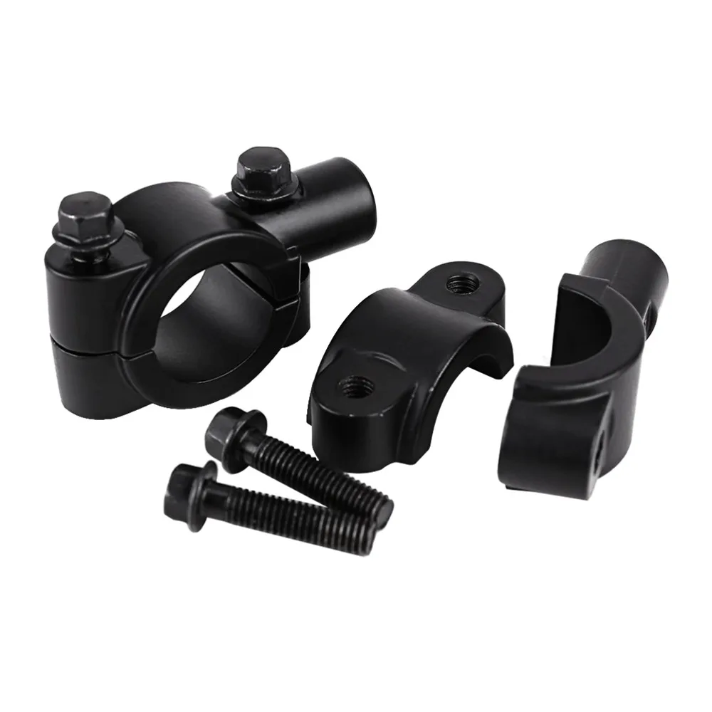 Youwinme 2pcs Black 7/8 Inch Motorcycle Bicycle Aluminum Handlebar Rear