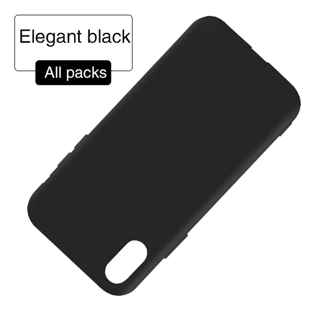 

Luxury Slim Silicone Capa Cases For iPhone XS Max XR 5 5S SE Cover Black Matte Phone Case For iPhone 7 8 6 6S Plus X TPU Coque