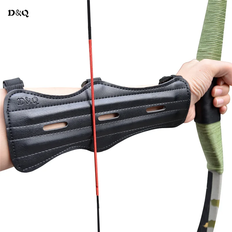 Archery Bow and Arrow Arm Guard Protector Safe 3 Strap Protection