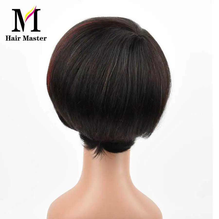 Короткий бразильский прямой парик для волос P1B/350 цвет Remy человеческие волосы боб парики для черных женщин парик фабричного производства