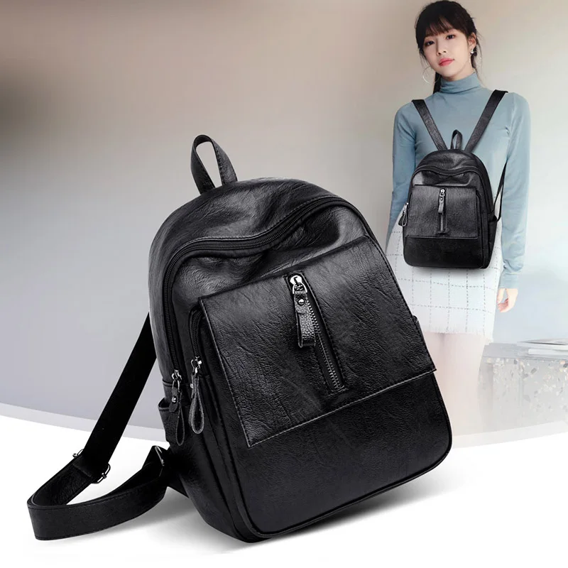 

women backpack mochilas mujer 2018 NEW high quality leather backpack Travel bags for women fashion mochila feminina